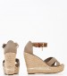 Women Platforms High Aylin001 Taupe Fabric U.S. Polo Assn.