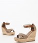 Women Platforms High Aylin001 Taupe Fabric U.S. Polo Assn.