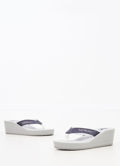 Γυναικεία Flats 8519 Άσπρο Δέρμα Frau
