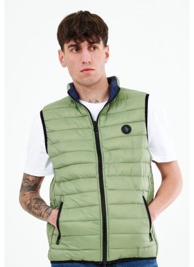 Ανδρικά Μπουφάν Cody Χακί Νάυλον U.S. Polo Assn.