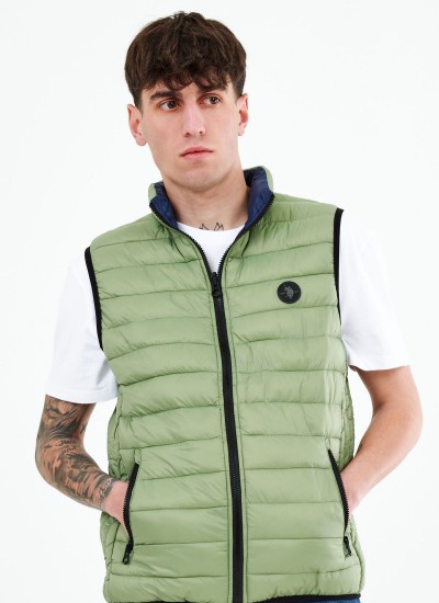 Ανδρικά Μπουφάν Cody Χακί Νάυλον U.S. Polo Assn.