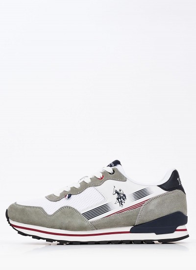 Ανδρικά Παπούτσια Casual Wilys003 Άσπρο ECOleather U.S. Polo Assn.