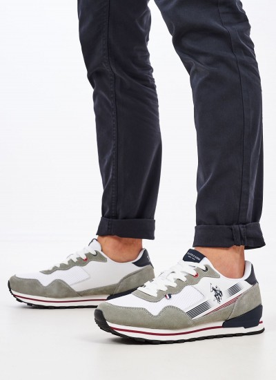 Ανδρικά Παπούτσια Casual Wilys003 Άσπρο ECOleather U.S. Polo Assn.