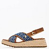 Women Platforms Low Kate005 Blue U.S. Polo Assn.