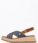 Women Platforms Low Kate005 Blue U.S. Polo Assn.