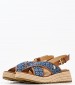 Women Platforms Low Kate005 Blue U.S. Polo Assn.