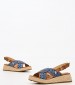 Women Platforms Low Kate005 Blue U.S. Polo Assn.