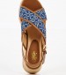 Women Platforms Low Kate005 Blue U.S. Polo Assn.