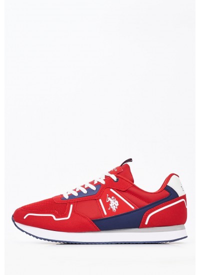 Ανδρικά Παπούτσια Casual Track.Runner Άσπρο Δέρμα Καστόρι Tommy Hilfiger