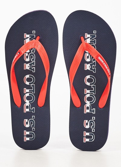 Men Flip Flops & Sandals Bolt Black Rubber Ralph Lauren