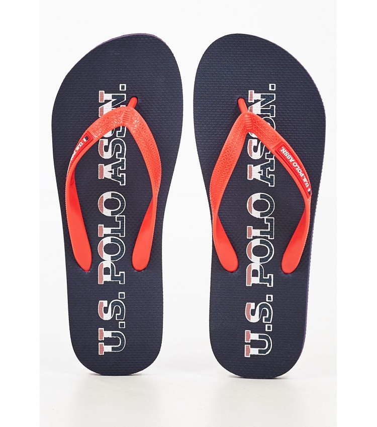 Men Flip Flops & Sandals Vaian005 Blue Rubber U.S. Polo Assn.
