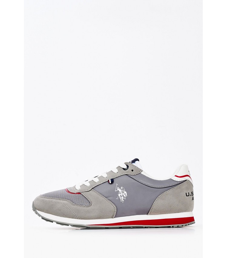 Men Casual Shoes Wilys003 Grey ECOleather U.S. Polo Assn.