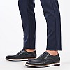 Ανδρικά Παπούτσια Δετά S1616 Μπλε Δέρμα Boss shoes Δετά Παπούτσια Boss shoes S1616-Blue