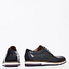Ανδρικά Παπούτσια Δετά S1616 Μπλε Δέρμα Boss shoes Δετά Παπούτσια Boss shoes S1616-Blue