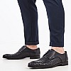 Ανδρικά Παπούτσια Δετά S4972.Braid Μαύρο Δέρμα Boss shoes Ανδρικά Παπούτσια Δετά S4972.Braid Μαύρο Δέρμα Boss shoes