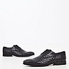 Ανδρικά Παπούτσια Δετά S4972.Braid Μαύρο Δέρμα Boss shoes Ανδρικά Παπούτσια Δετά S4972.Braid Μαύρο Δέρμα Boss shoes