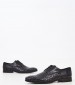 Men Shoes S4972.Braid Black Leather Boss shoes