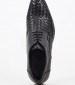 Men Shoes S4972.Braid Black Leather Boss shoes