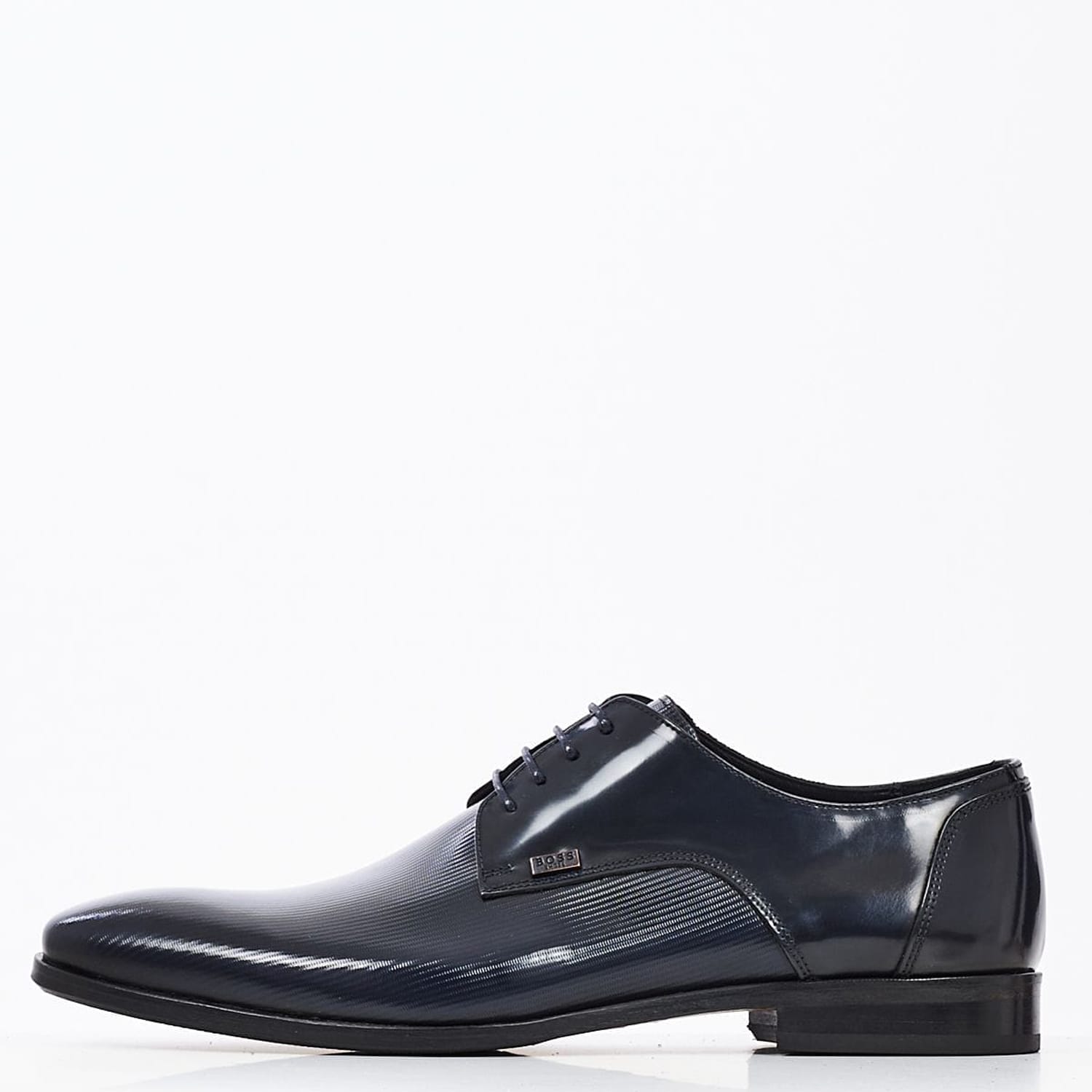 Ανδρικά Παπούτσια Δετά S4972.RMN Μπλε Δέρμα Boss shoes