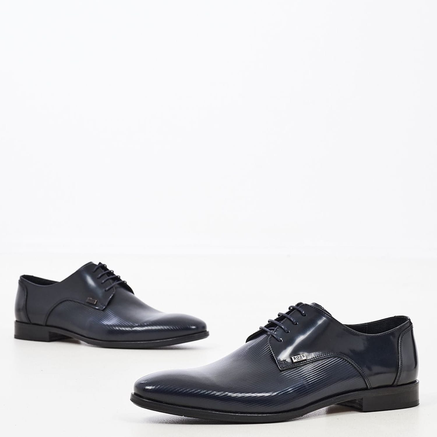 Ανδρικά Παπούτσια Δετά S4972.RMN Μπλε Δέρμα Boss shoes Ανδρικά Παπούτσια Δετά S4972.RMN Μπλε Δέρμα Boss shoes