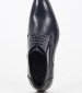 Ανδρικά Παπούτσια Δετά S4972.RMN Μπλε Δέρμα Boss shoes