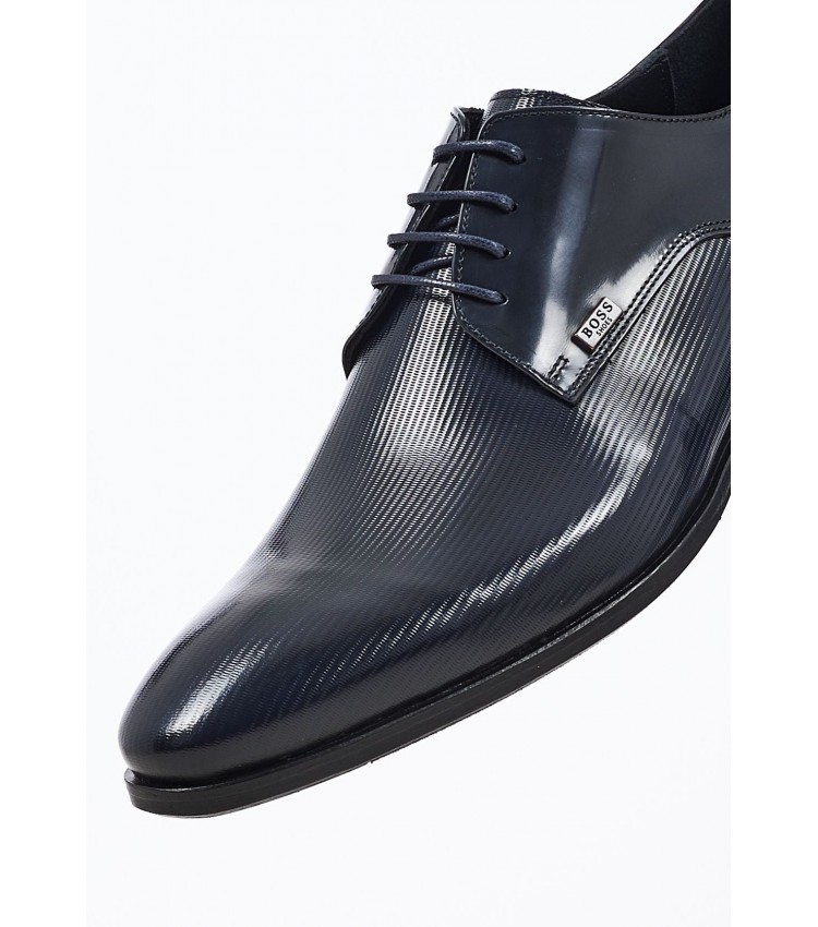 Men Shoes S4972.RMN Blue Leather Boss shoes