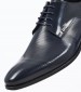 Ανδρικά Παπούτσια Δετά S4972.RMN Μπλε Δέρμα Boss shoes