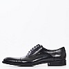 Ανδρικά Παπούτσια Δετά S5626.Flo Μαύρο Δέρμα Boss shoes Ανδρικά Παπούτσια Δετά S5626.Flo Μαύρο Δέρμα Boss shoes