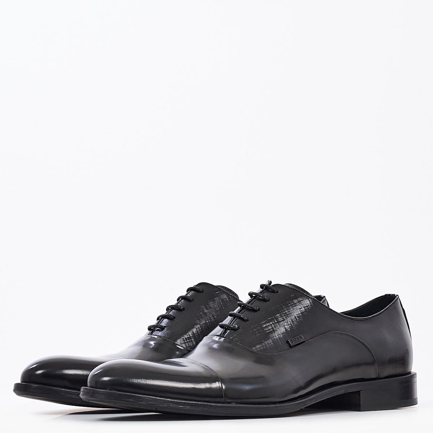 Ανδρικά Παπούτσια Δετά S5626.Flo Μαύρο Δέρμα Boss shoes Ανδρικά Παπούτσια Δετά S5626.Flo Μαύρο Δέρμα Boss shoes