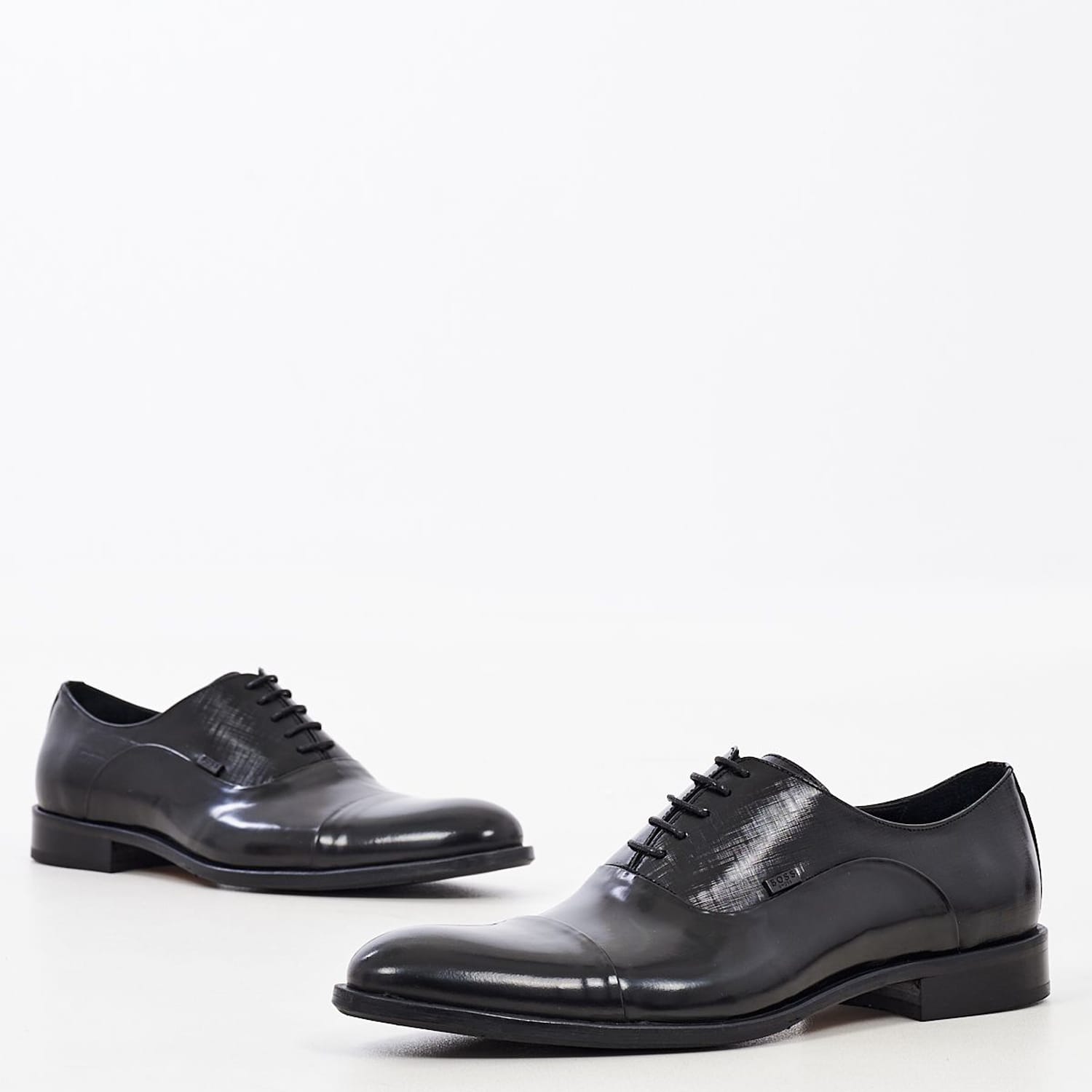Ανδρικά Παπούτσια Δετά S5626.Flo Μαύρο Δέρμα Boss shoes Ανδρικά Παπούτσια Δετά S5626.Flo Μαύρο Δέρμα Boss shoes