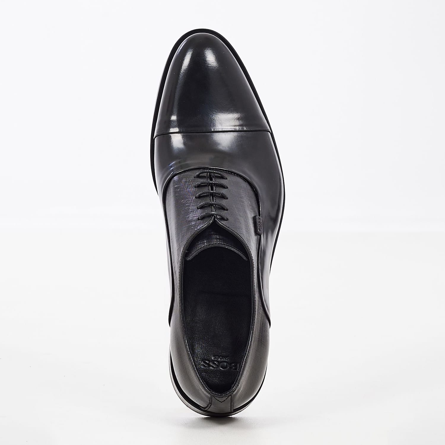 Ανδρικά Παπούτσια Δετά S5626.Flo Μαύρο Δέρμα Boss shoes Ανδρικά Παπούτσια Δετά S5626.Flo Μαύρο Δέρμα Boss shoes
