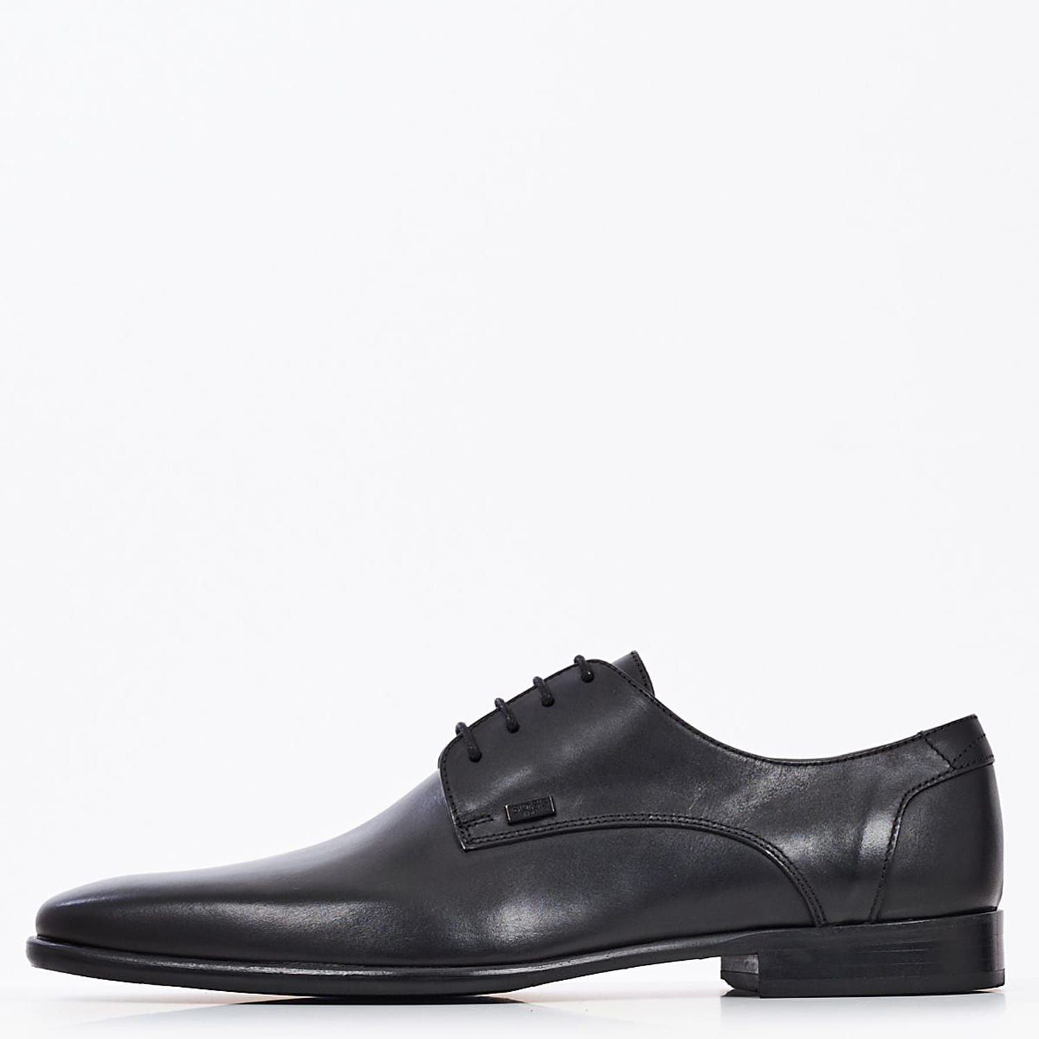 Ανδρικά Παπούτσια Δετά S6383 Μαύρο Δέρμα Boss shoes