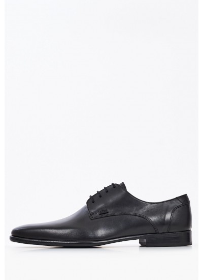 Men Shoes S6383 Black Leather Boss shoes