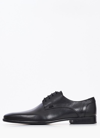 Men Shoes S6383 Black Leather Boss shoes