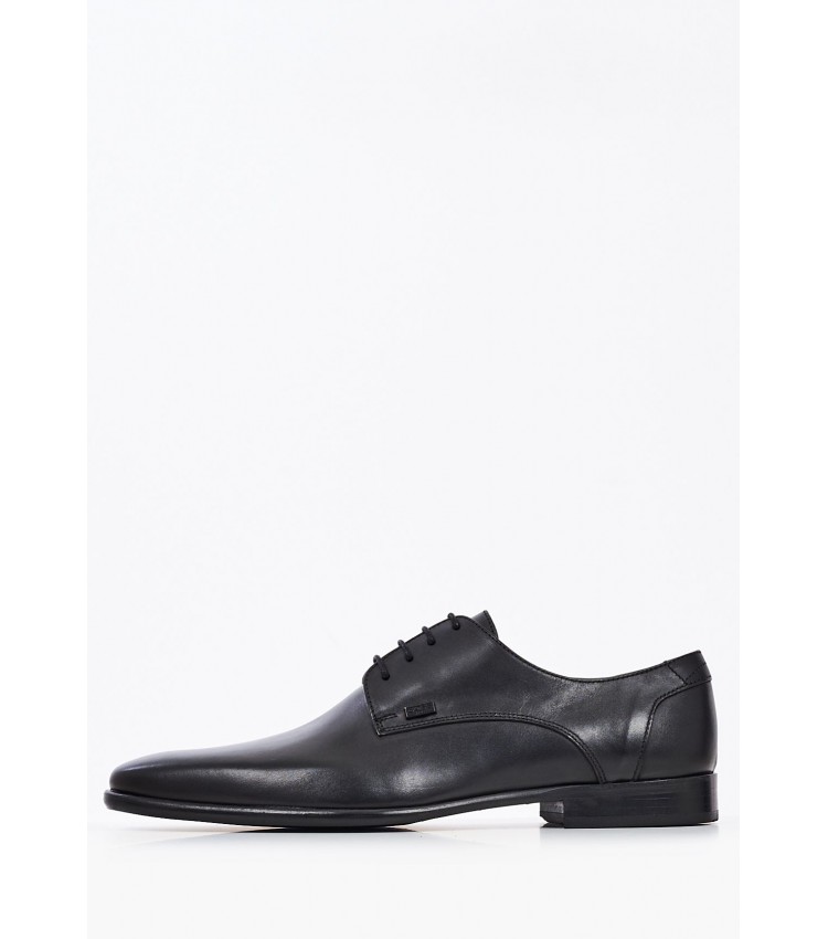 Men Shoes S6383 Black Leather Boss shoes