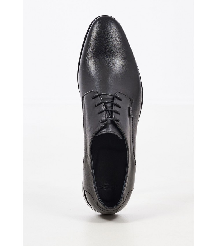 Men Shoes S6383 Black Leather Boss shoes