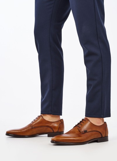 Ανδρικά Παπούτσια Δετά S6383 Ταμπά Δέρμα Boss shoes