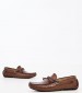 Men Moccasins S6889 Brown Leather Boss shoes