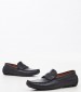 Men Moccasins S6890.EPS Black Leather Boss shoes