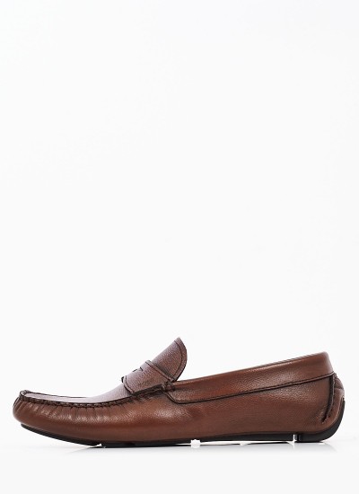 Ανδρικά Μοκασίνια S6890.EPS Καφέ Δέρμα Boss shoes