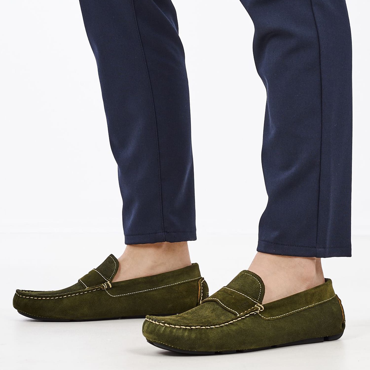 Ανδρικά Μοκασίνια S6890 Λαδί Δέρμα Καστόρι Boss shoes