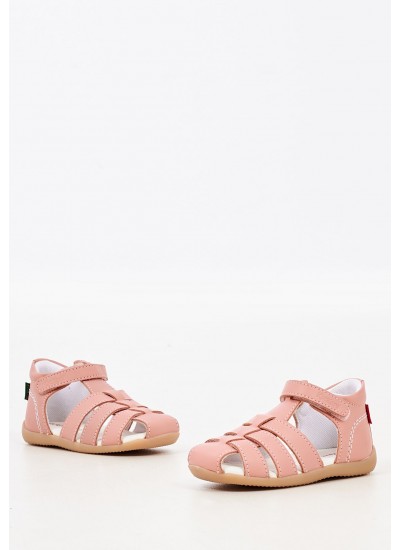 Kids Flip Flops & Sandals 785385 Pink Leather Kickers