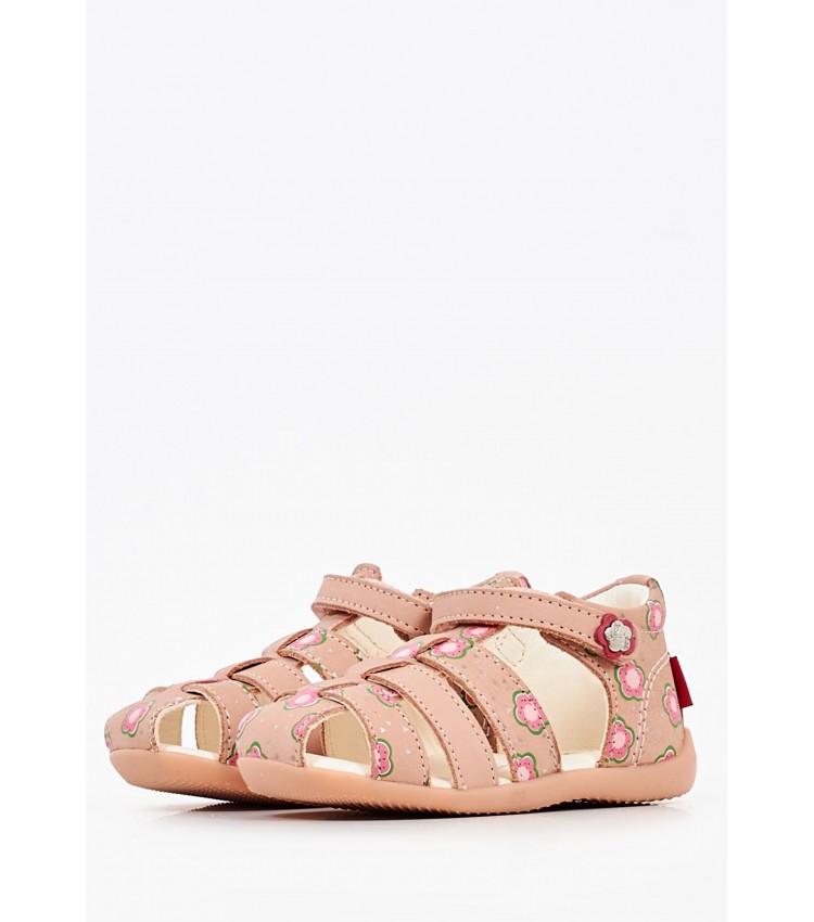 Kids Flip Flops & Sandals 860609 Pink Leather Kickers