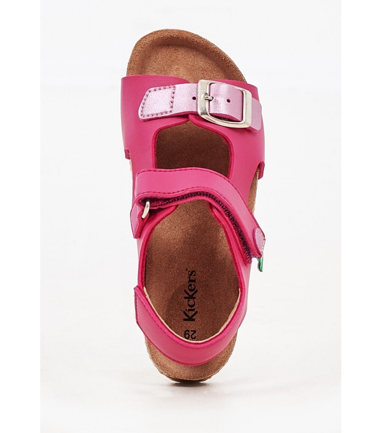 Kids Flip Flops & Sandals 869514 Pink ECOleather Kickers