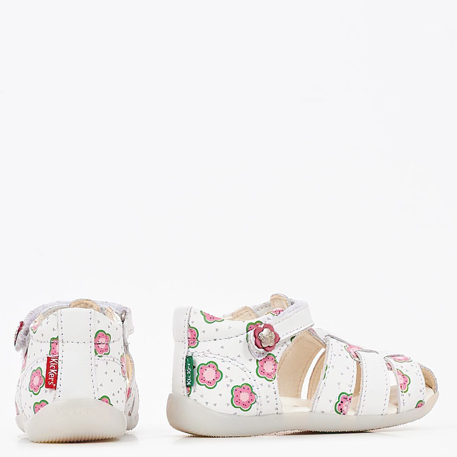 Kids Flip Flops & Sandals 895391 White Leather Kickers Kids Flip Flops & Sandals 895391 White Leather Kickers