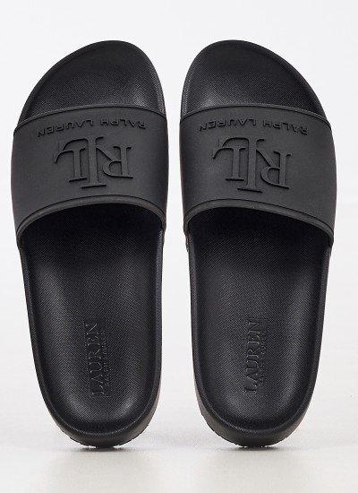 Men Flip Flops & Sandals Bolt Black Rubber Ralph Lauren