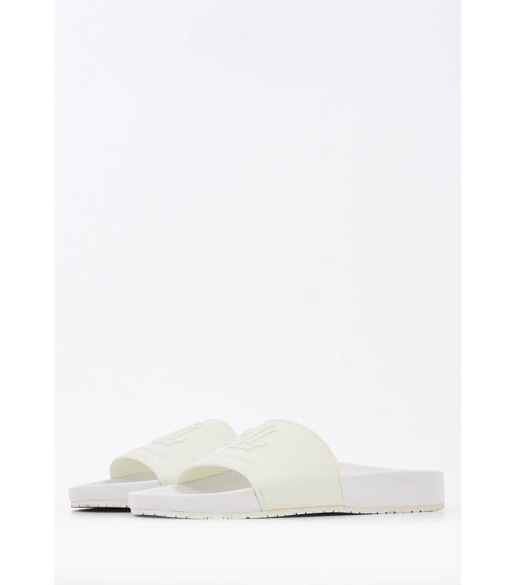 Women Flip Flops & Sandals Adelyne.Sli White Rubber Ralph Lauren