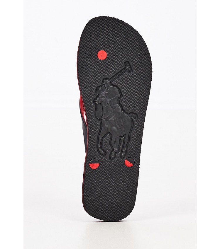 Men Flip Flops & Sandals Bolt Black Rubber Ralph Lauren