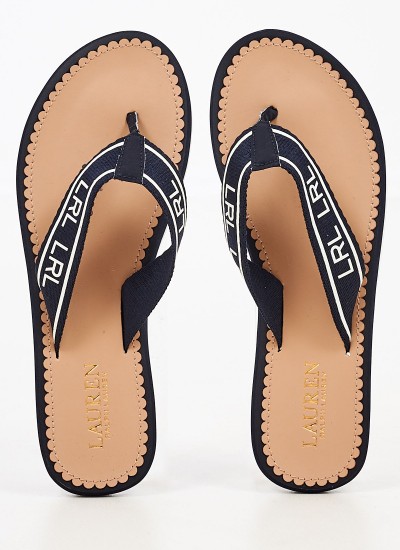 Men Flip Flops & Sandals Bolt Black Rubber Ralph Lauren