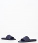 Men Flip Flops & Sandals Slide Blue Rubber Ralph Lauren